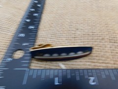 Vtg General Dynamics Quincy Shipbuilding Enamel Tie Scarf Clasp Clip Bar