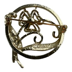 Vintage Sarah Coventry Silver Tone Brooch Floral Flower Pin