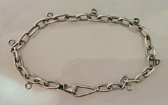 Vintage Mexico Sterling Silver Starter Charm Bracelet 7 7/16 Inches Long