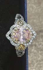 Antique Art Deco Lab Created Diamond Ring New