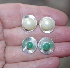 Diamond Cut White Gold 14mm Jackets For Earrings Use With Any Studs Create Look