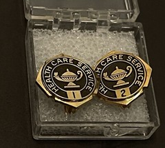 16-Vintage Brooch Pins Academic Marksman Crests Ski Award G&R Ski Tie Tac Eagle