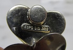 ESPO GP Sterling Silver Heart Link Bracelet w/ Magnetic Closure ~ 34.8g ~ 2-C195