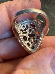 Ross-Simons Multi-Gemstone and Pearl Teardrop Ring with Matching Pendant Slide
