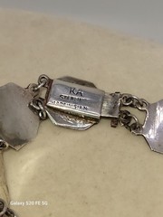 Vintage Sterling Silver Siam Niello Set Bracelet Pendant Brooch + Bonus 925