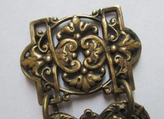 ANTIQUE VICTORIAN BRONZE ORNATE WATCH FOB SEAL PENDANT CHARM
