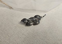 Vintage Leaf Brooch 835 Teka Theodore Klotz Pre Owned Silver German Jewelry