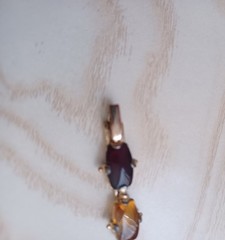 Vintage Gold Tone Monet Multi Gem Cocktail Bracelet 7″