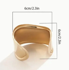Vintage 1990’s Gold Bracelet Cuff- Trending Now-Designer like
