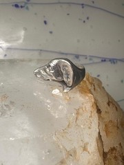 Dachshund ring size 5.25 mini dachshund dog head band sterling silver women gir