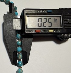Vintage 80” Genuine Blue Turquoise Beaded Necklace Knotted Copper Spacers 71g