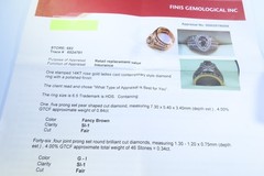 PEAR SHAPED 2.07 DIAMOND RING WITH CURRENT 2025 APPRAISAL 14KT LADIES SIZE 6