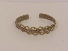 Brass And Copper Cuff Bracelet