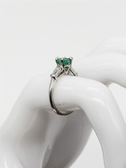 Designer $4000 2.30ct AAA+++ Natural Emerald VS G Diamond 14k White Gold Ring