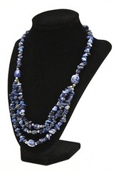 HSN TV Lapis Lazuli Triple Strand NOS w/ Tags JTV Necklace