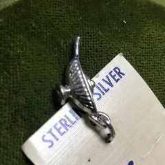Sterling Silver Vintage Genie Lamp Charm Pendant Apprx 3/4″ Made in USA