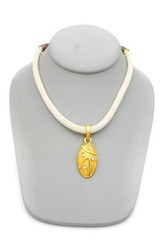 Vintage Necklace Gold Tone Rhinestone 15.5″