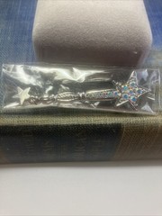 Kirks Folly Aurora Borealis Silver Tone Star Wand Pin