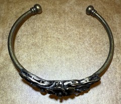 Floral Bracelet Copper 3D Design Brass & Copper Charming Vintage Look Fashion