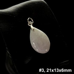 Natural Jade Jadeite Small Pendants Water Drop Shape Charms, Free Necklace