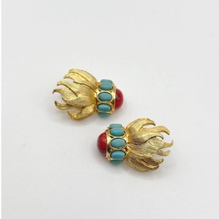 Kovonchy Signed Jellyfish Studs Earrings