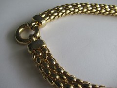 Vintage 1980’s gold plate Collar Necklace