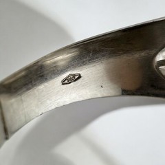 Vintage 18K White Gold Contemporary Style 0.14 ctw. Flush Set Diamond Wide Ring