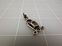 Sterlling Silver Vintage Design Genuine Citrine Pendant