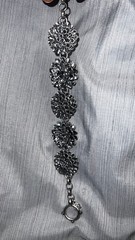 Y2k Silver Toned Lucky Brand Floral Bracelet Vintage
