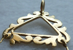 Vintage 14K Gold Charm Holder 3 Grams