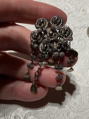 J Tostrup 830 Silver Solje Wedding Brooch Pin Victorian Antique Norway