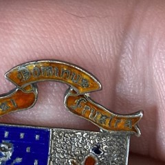 Antique Vtg Nisi Dominus Frustra England English Religious Hospital Pin Brooch