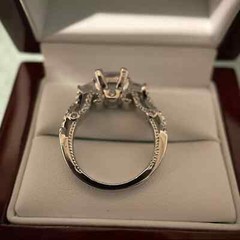 1.75Ct Princess Lab Created Diamond 14K White Gold Finish Anniversary Gift Ring