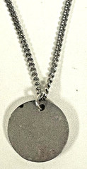 Vintage Pendant Necklace Buffalo Turquoise & Red Coral Silver Tone Chip Inlay