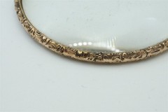 ANTIQUE ENGLISH GOLD CASED QUIZZING GLASS / QUIZZER c1840