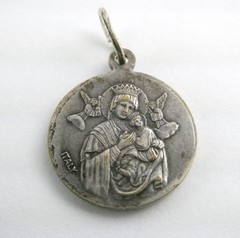 Vintage St John Neumann Religious Medal Made in Italy 2.7g 17.75mm Diameter