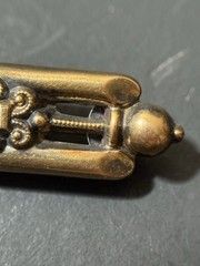 Vintage Victorian Gold Top Or Gold Filled Bar Brooch