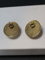Vintage Avon N.A. Goldtone And Faux Pearl Earrings.
