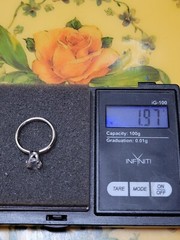 VTG Estate Uncas Mfg Co. Silver Tone Solitaire Cocktail Engagement Ring size 6