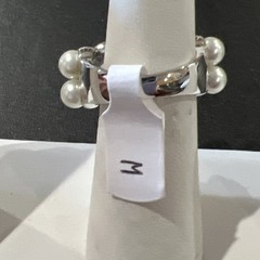 Camilke Lucie Ring Size 7 Faux Pearls
