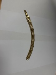 PRISTINE VINTAGE 1990s/2000s NAPIER Gold Flexible Link Bracelet NOS Original Tag