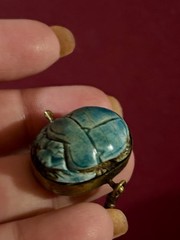 Aunt Elza Large Scarab Egyptian Ring Magical Strega Fortune Teller Heirloom