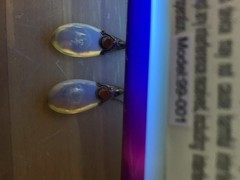 Genuine Vintage Baltic Amber earrings. A Teardrop Design,SS &Carnelian Gem Stone