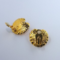 Vtg Maple Leaf Frog Leaves Goldtone Jewelry Amphibian Brooch & Earrings Set