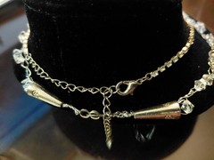2 vintage crystal necklaces & earrings. 1970’s
