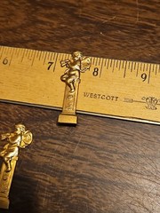 Lot Of 10 Victorian Cherub France Vintage 60s Brass Stampings Findings Jewelry