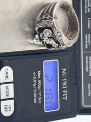 Harley Davidson BGE Sterling Silver “Ride Hard Live Free” Ring | Size 14, 22g