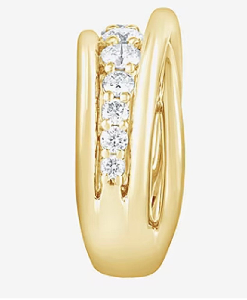 Women’s 1 CT. T.W. Lab Grown White Diamond 14K Gold Over Silver Ring