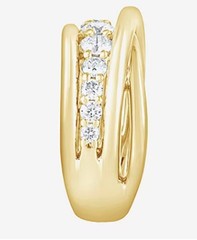 Women’s 1 CT. T.W. Lab Grown White Diamond 14K Gold Over Silver Ring