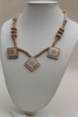 Handcarved rare find Buffalo Bone Necklace Bone jewelry necklace Boho Rustic
